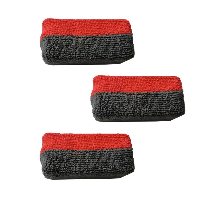 3pcs Efficient Microfiber Applicators Washable for Scratch Frees Car Polishing