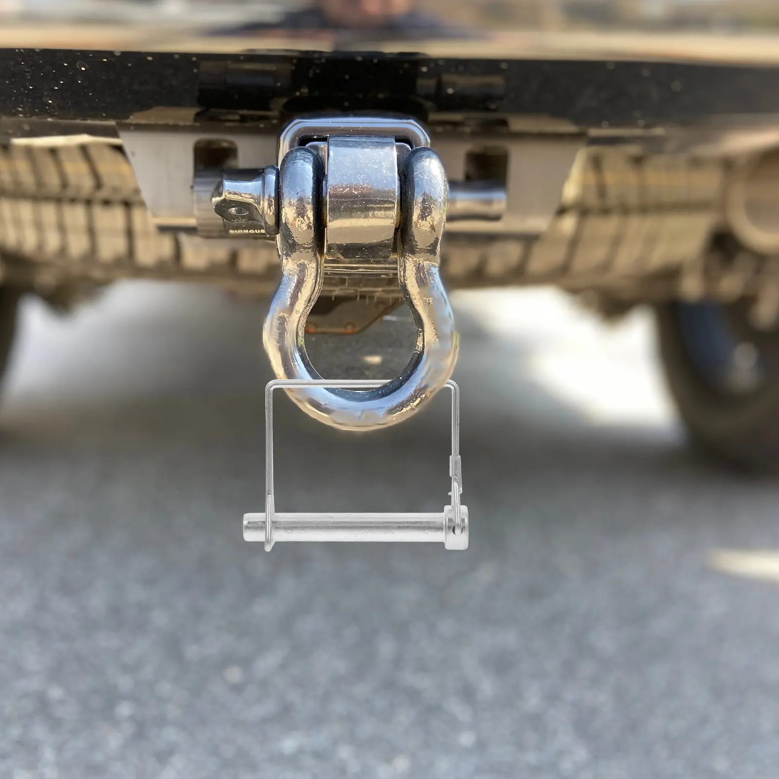 6Pcs -Type Coupler Lock Pin Set Heavy Duty Safety Pin for Trailer Hitch Tongue Gate Finish Mower Tractor Lawn Garden