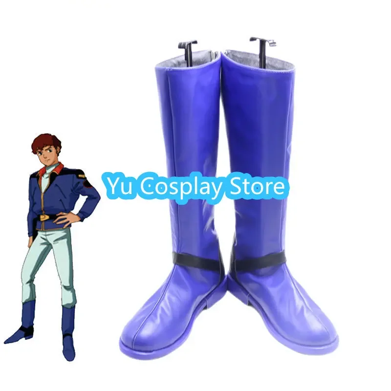 

Yu-Cosplay Amuro Ray Обувь для косплея Обувь из искусственной кожи Сапоги на Хэллоуин Реквизит для косплея на заказ