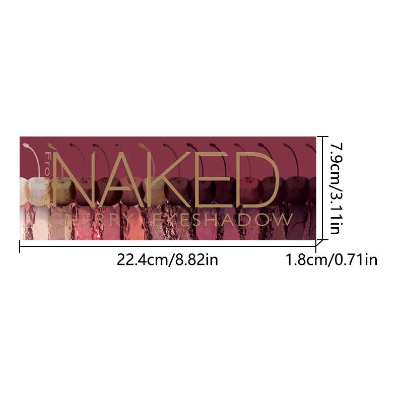 12 Colors Naked Heat Eyeshadow Palette a Perfect Halloween Makeup Gift for Your Best Friend and Partner