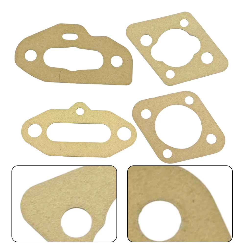 For For McCULLOCH Chainsaw Gasket Set 4PCS: Carburetor Spacer 84081 Base 86189 Fuel Tank Upper 84082 Lower 68594