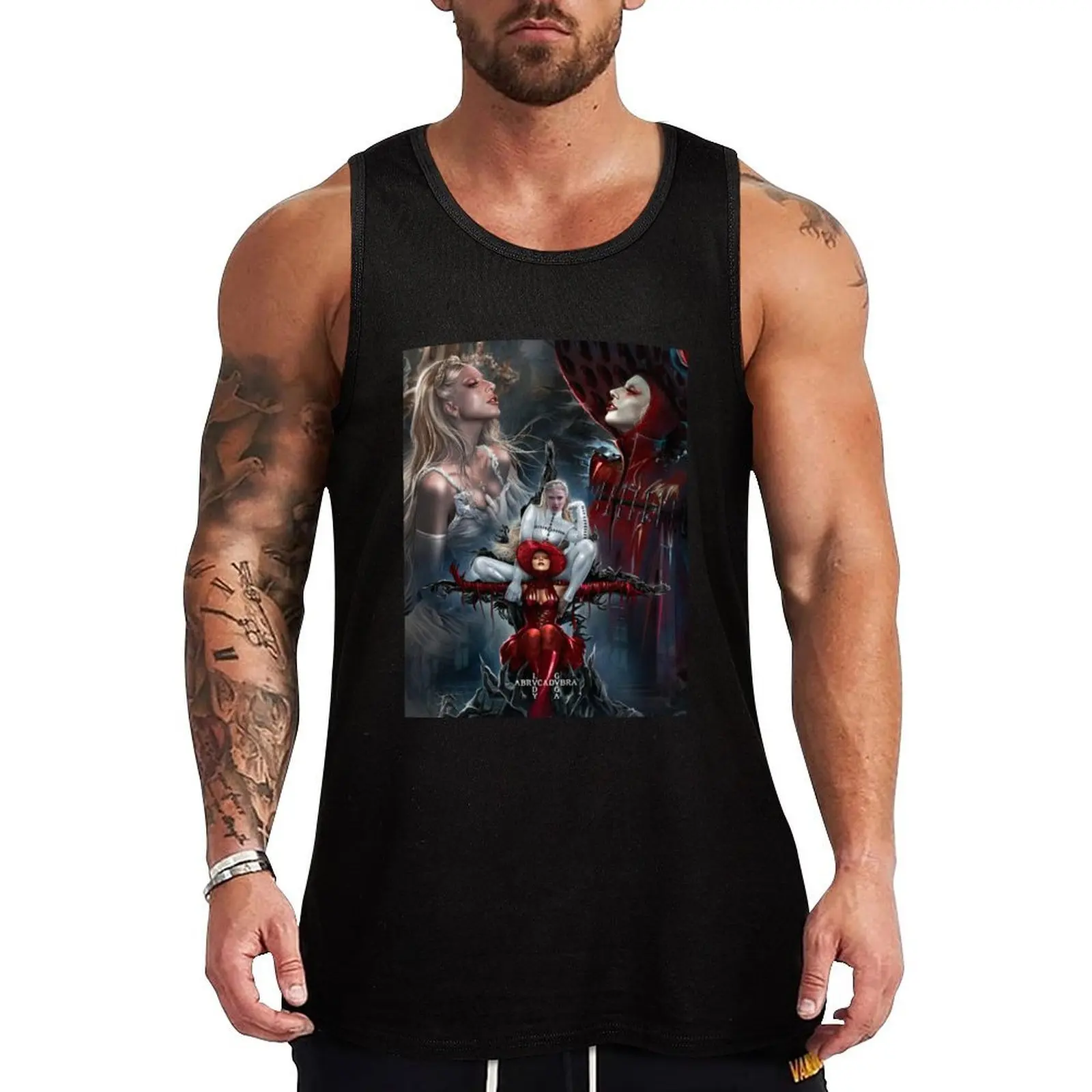 

ABRA CADABRA Tank Top Logo Free Print Tank Top Casual Graphic Sleeveless