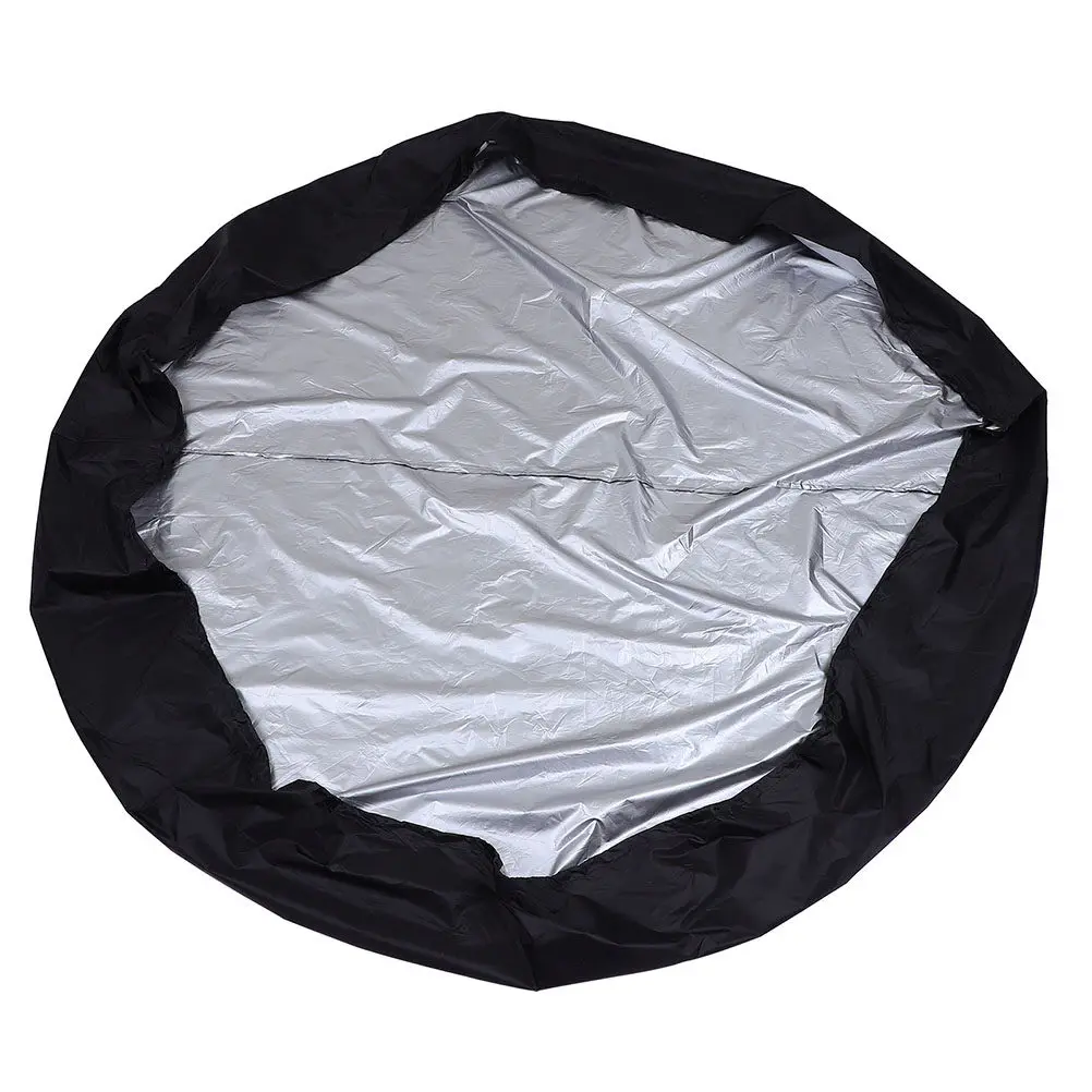 

Swimming Pool Cover Waterproof Wear-Resistant Polyester Taffeta Outdoor Bath Pool Protector Reduces Evaporation Dirt Debris