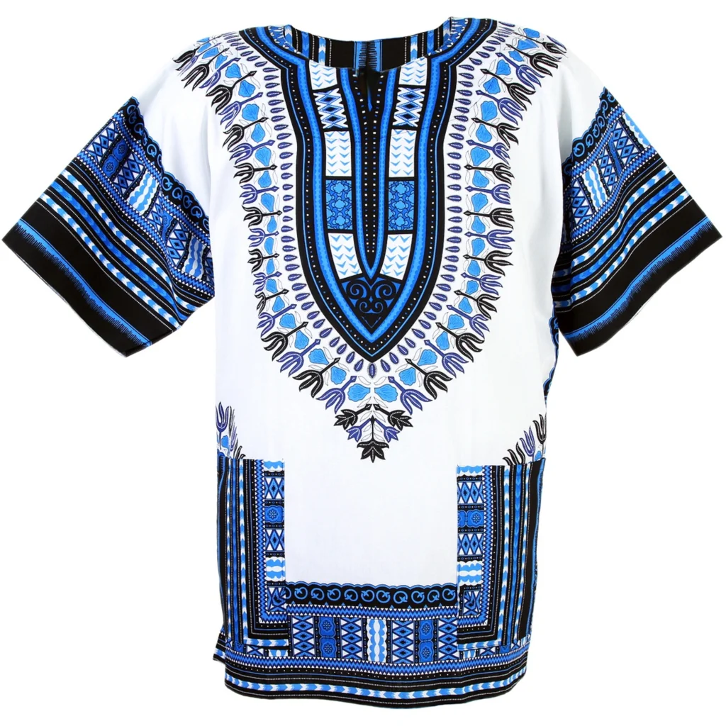 New Traditional Men\'s Summer African Culture Short Sleeve T-shirt Comfortable Extra Large Top