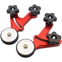 One Way Woodworking Table Saw Pressure Wheel Dual Roller Feed Tool Compatible with For Router Tables and Band Saws