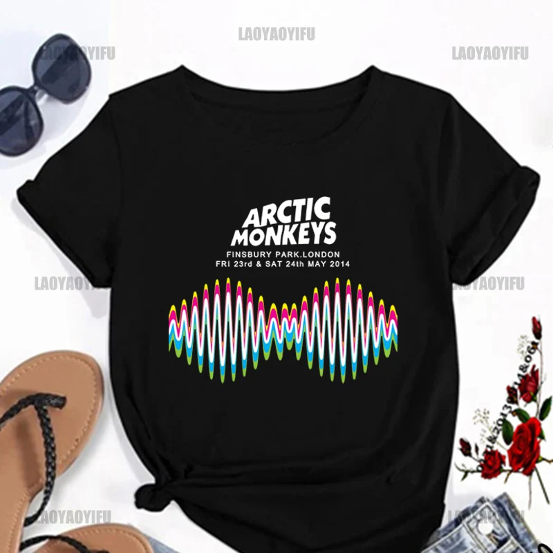 Men Women T-shirt Arctic Monkeys Rock Band T Shirt Male Hip Hop Cotton Clothes Manga Short Sleeve Tee Streetwear Y2k Trend Tops