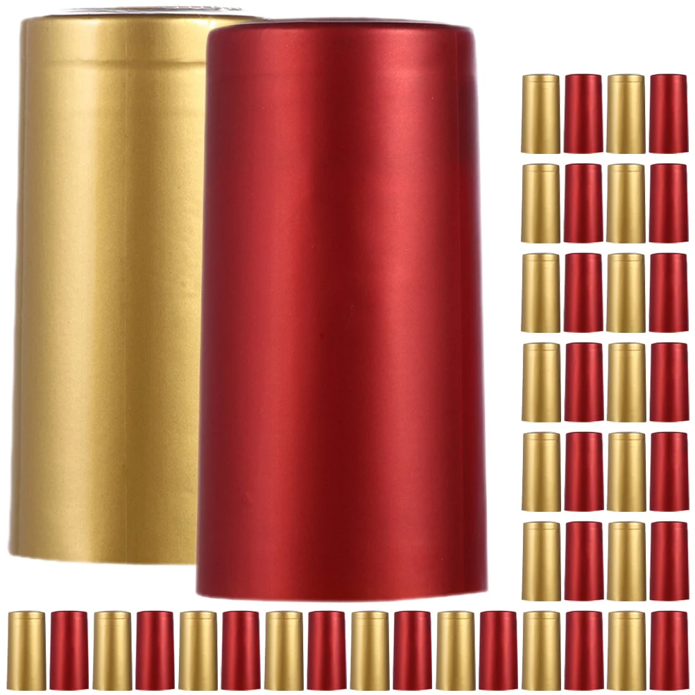 

200 pcs Wine Bottle Shrink Caps Durable Heat Resistant For Sealing Protection Wine Shrink Wrap Caps Heat Shrinkable Cap For