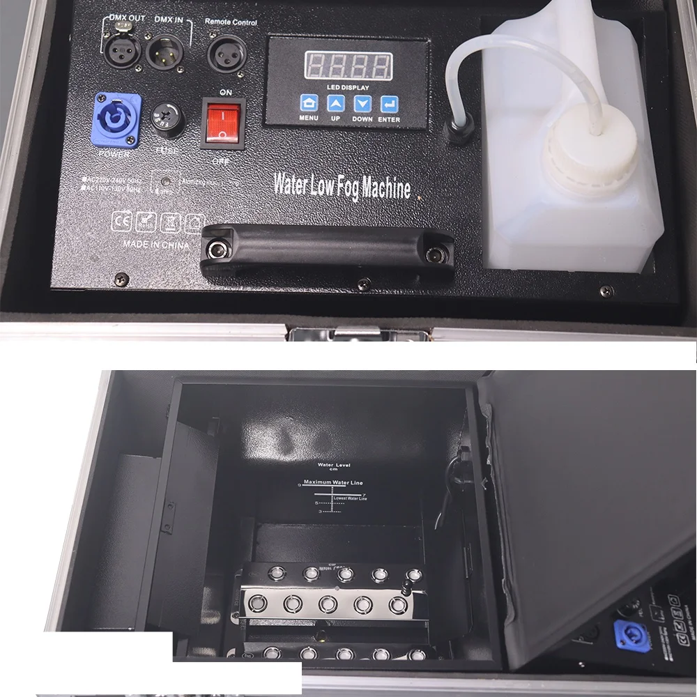 YUER Double Head 3000w Water Fog Haze Machine DMX Remote Control Smoke Haze Low Lying Decoration Wedding Stage Concert Party