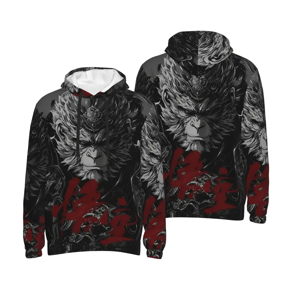 

Mens Womens Black Myth Wukong New Game Hoodie Hooded Collar Drawstring Hoodies Mythology Pullover Sweatshirts Long Sleeve Shirt