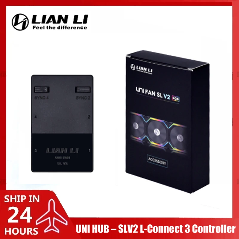 طقم وحدة التحكم LIAN LI SL120 V2، UNI Fan HUB – SLV2 يدعم L-Connect 3