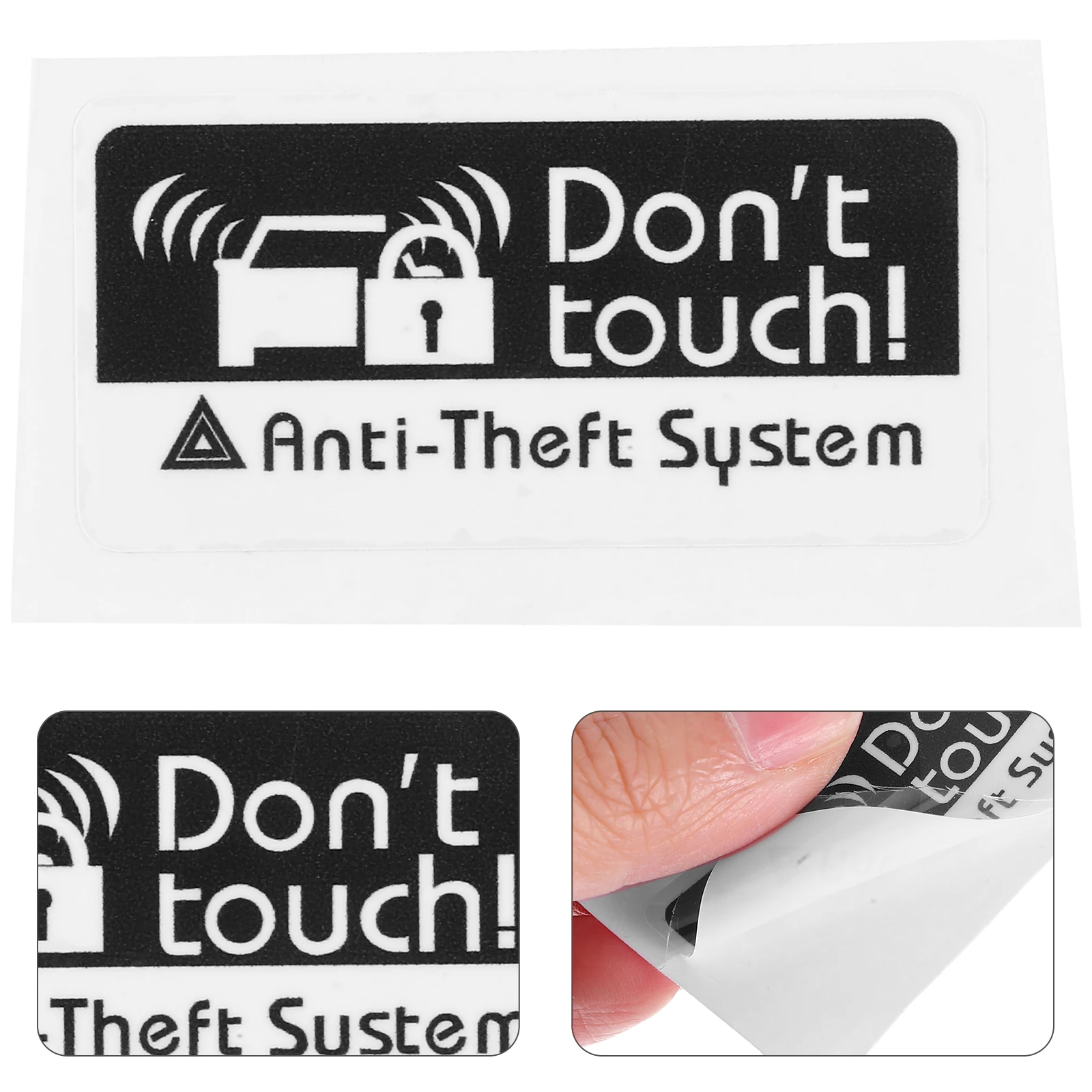 2 Pcs Please Do Not Touch The Sticker Antitheft Vehicle Anti-theft System Auto Window