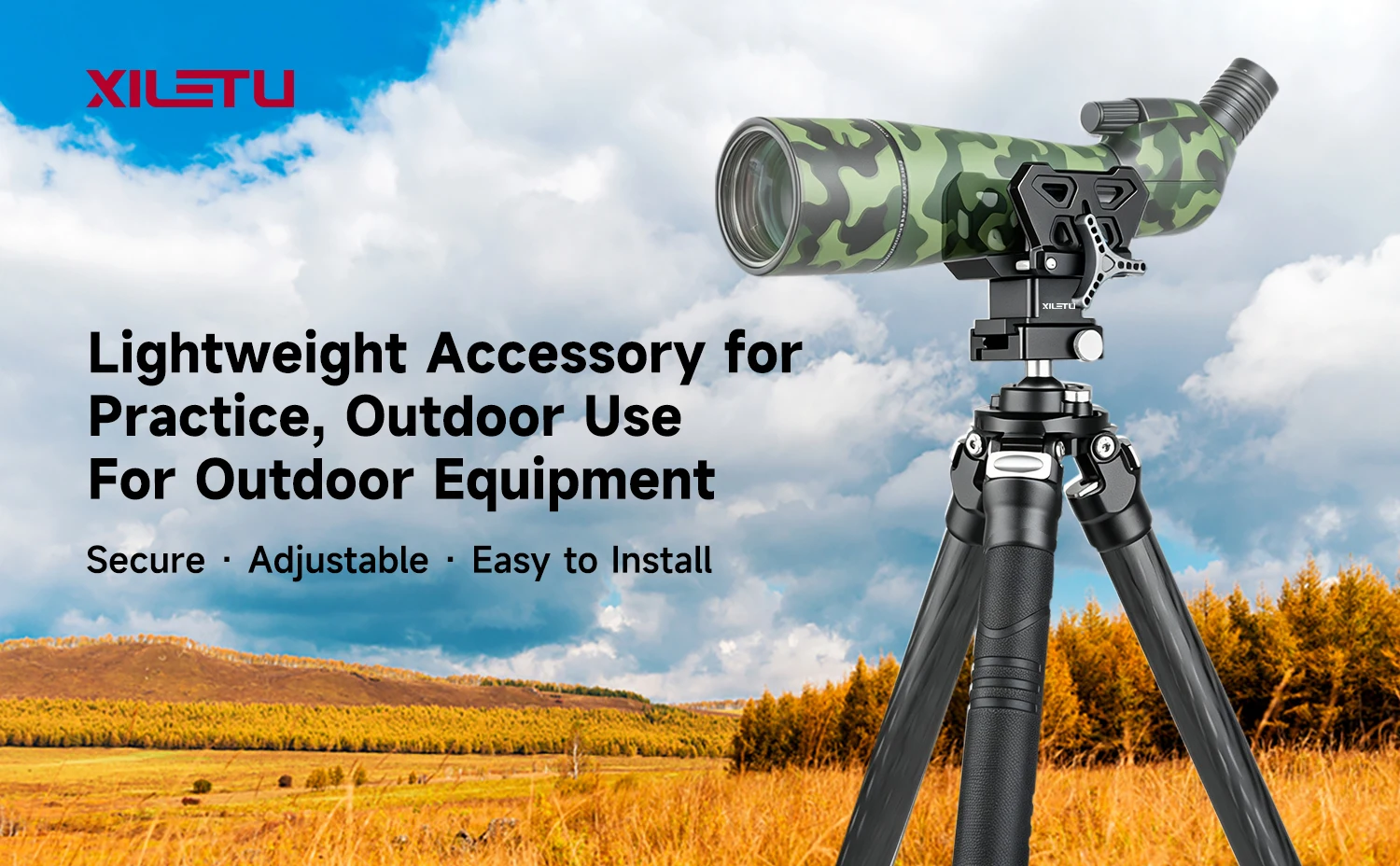 XILETU Aluminium Schießen Sattel Stativ Rest Schraubstock Montieren Taktische Klemme Outdoor Jagd Adapter Mit 3/8 "Arca Typ Gewinde – Detail 1