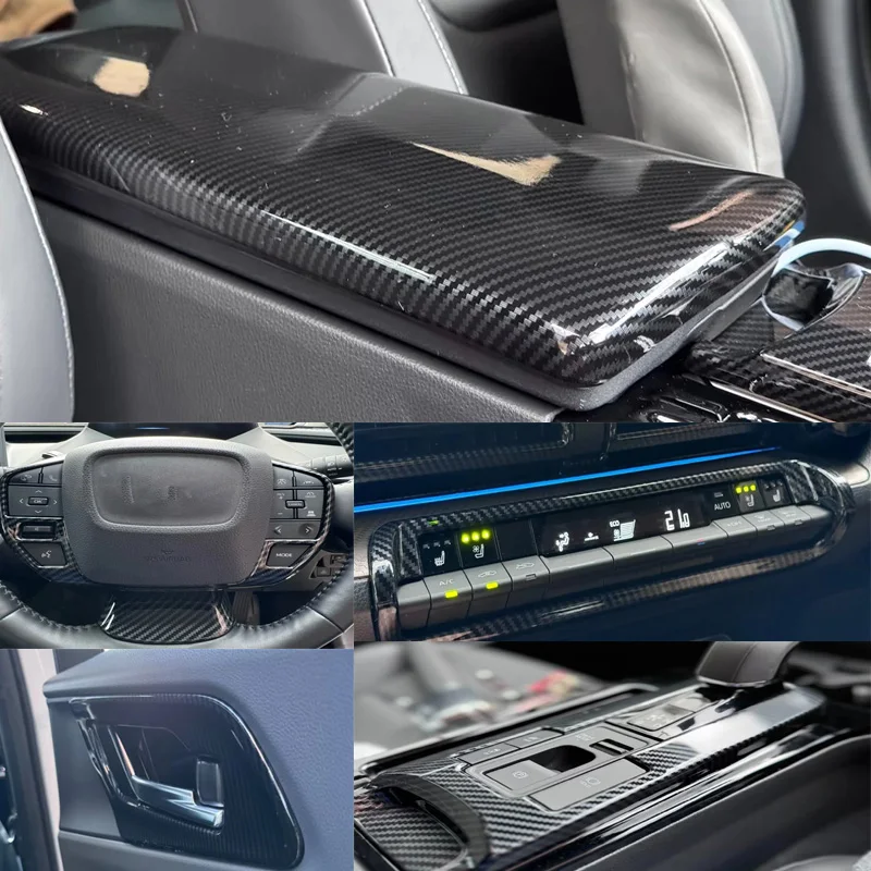 

LHD для Toyota Prius 60 серии 2023 2024 2025, крышка переключателя окна, держатель для чашки с водой, розетка переменного тока, рамка, аксессуары для стайлинга