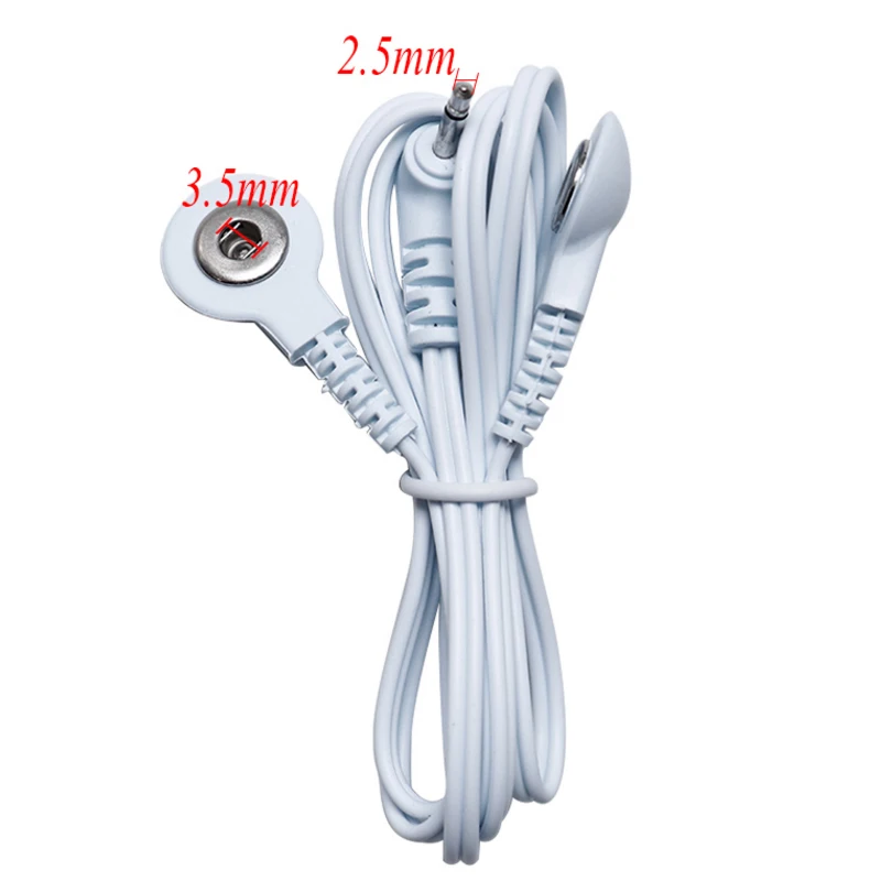 2.5mm DC Electrode Lead Wires Replacement Spare Connection Cable for TENS EMS Muscle Stimulator Pulse Massager Device Accessory