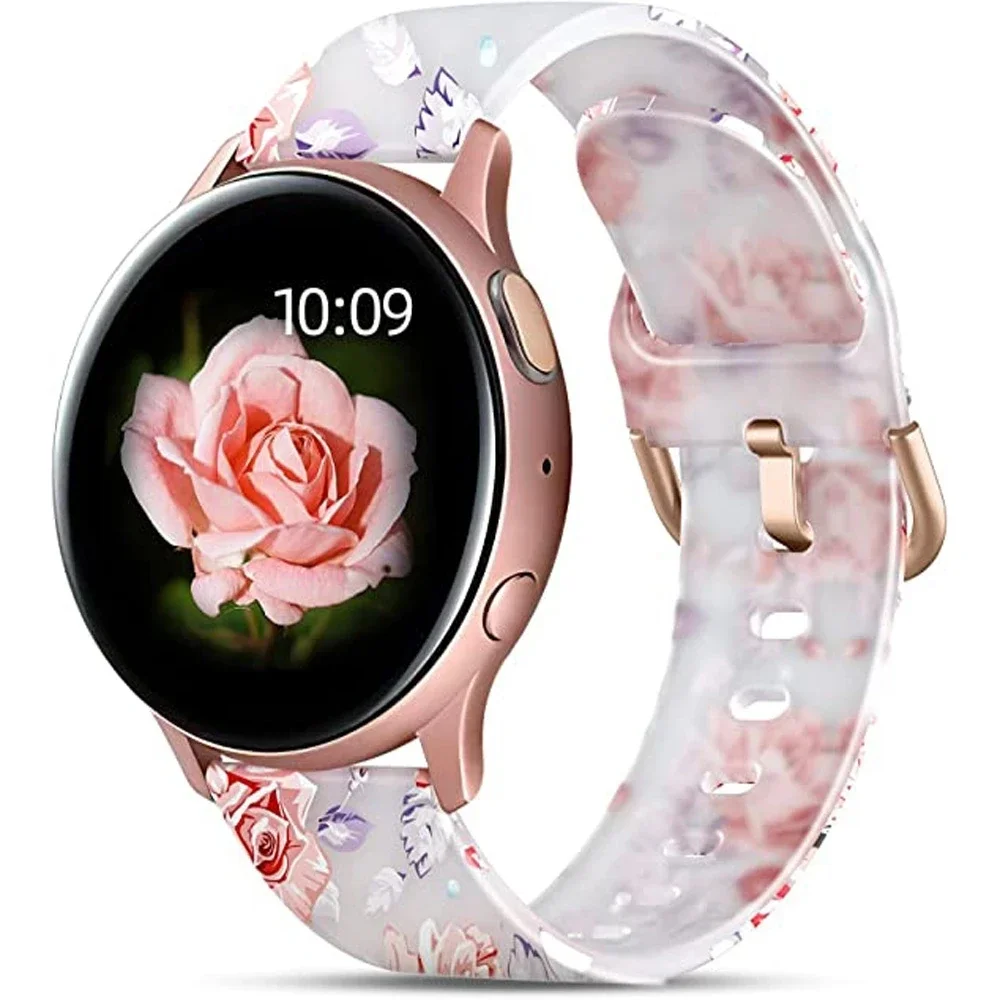 Printed Silicone Bracelet For Huawei Watch Amazfit GTS 4/2 Mini New Ladies Strap For Amazfit Bip U S GTS 3 GTS GTS2 Wristband