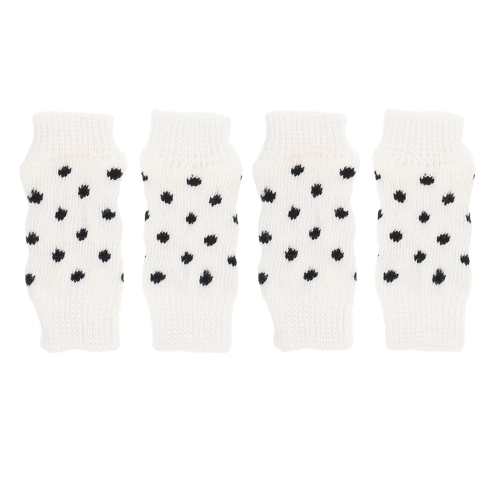 

4Pcs Skin-Friendly Pet Socks Adorable Dog Leg Covers Anti-Slip Protection Warm Joint Support for Small Medium Dogs