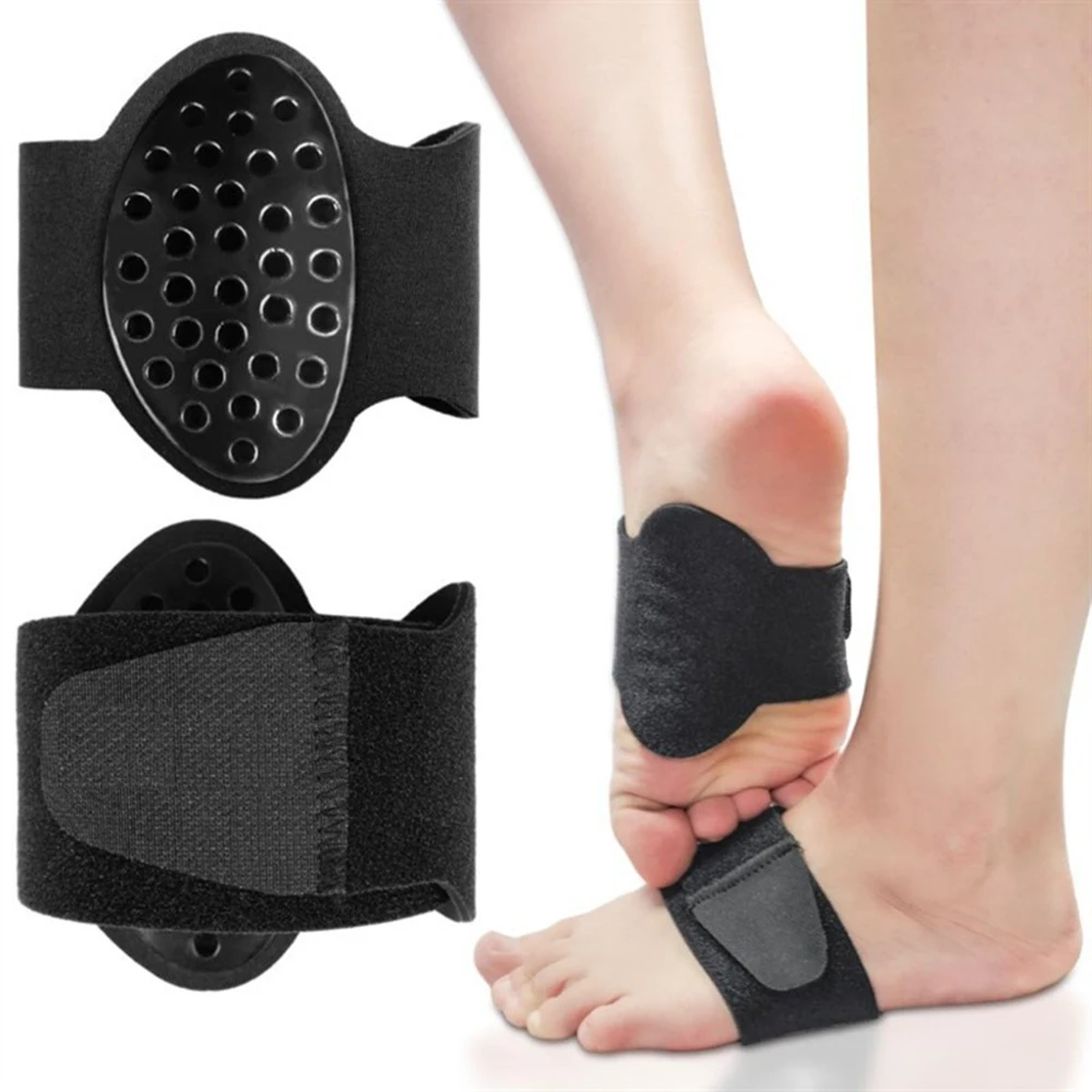 1 Pair Of Arch Foot Pad Correctors With Holes Arch Support Shock-absorbing Half Pads Orthotics For Men And Women Foot Care Tools