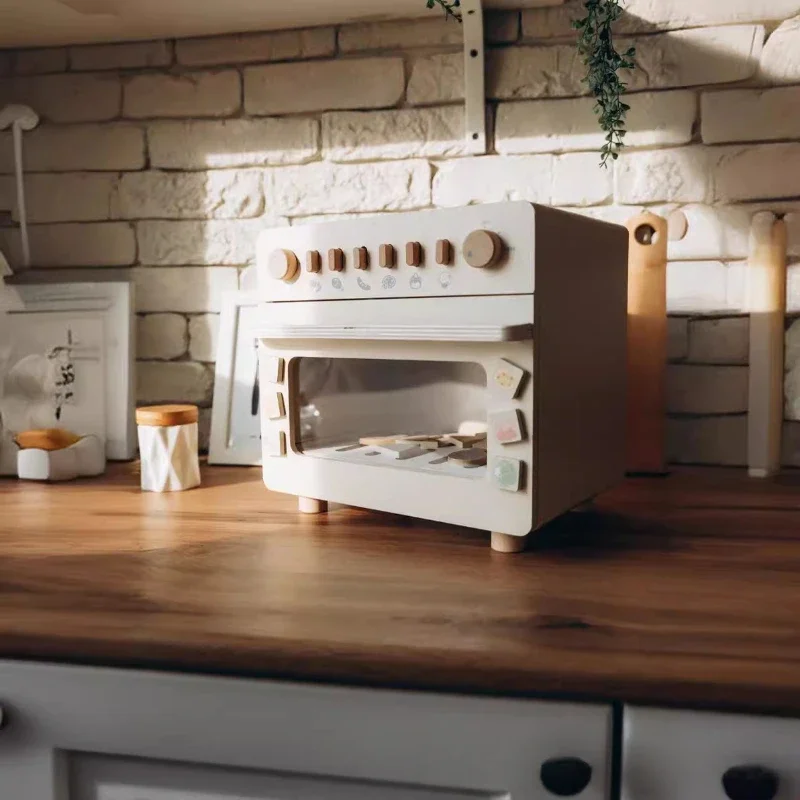 Crianças brinquedos de cozinha simulação forno máquina de lavar louça comida em miniatura casa boneca acessórios blocos de construção montessori jogos sociais