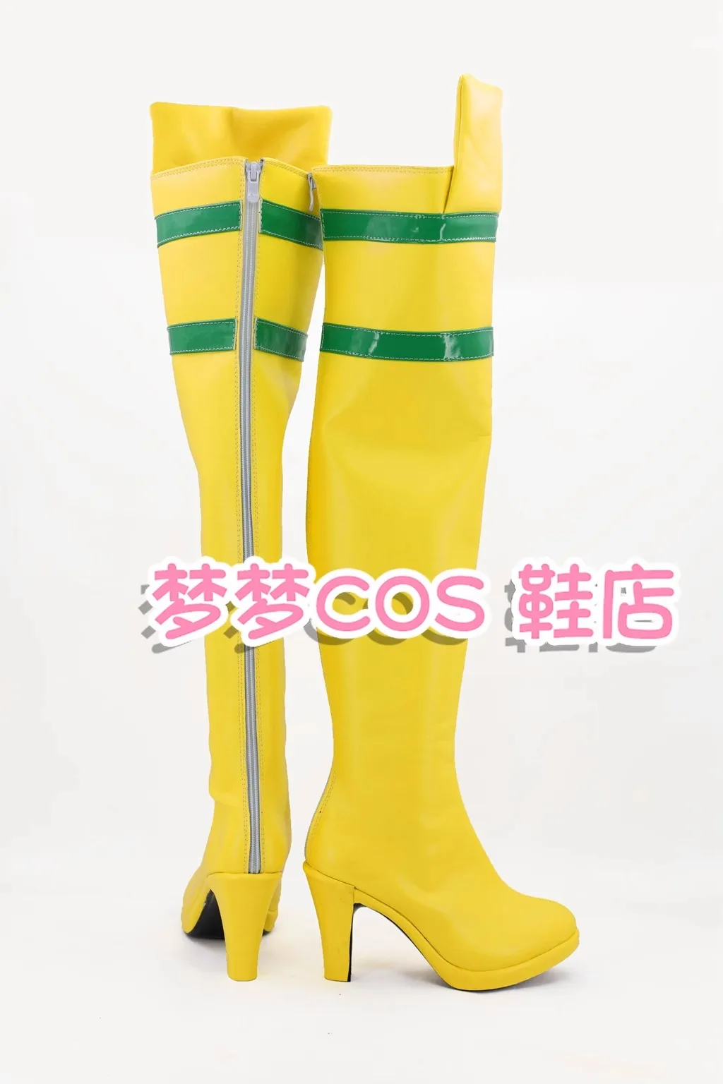 Chaussures de Costume de Cosplay Anime X-MAN Anna Marie Rogue, bottes jaunes faites à la main