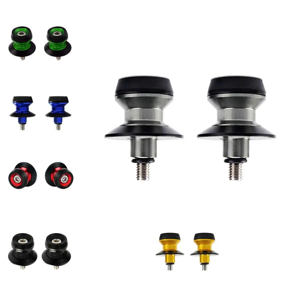 

CNC Aluminum 10mm Swingarm Sliders Bobbins Motorcycle Spools Universal Fit for Kawasaki Z800 ZX10R ZZR1400 ER-4N ZX9R
