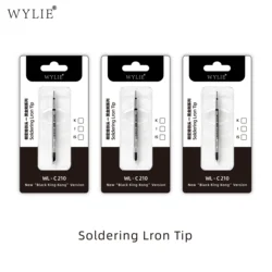 WYLIE C210 Black Diamond Series Soldering Iron Tips C210-I/IS/K for OSS JBC Sugon Soldering Station Handle Heating Core Parts