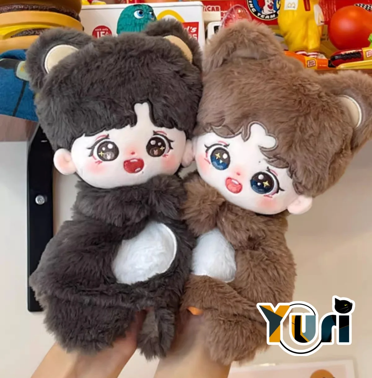 Yuri Wang Yibo Xiao Zhan Star 25cm Plush Hand Puppet Doll Toy Cosplay Cute Fan Gift MDZS C GG