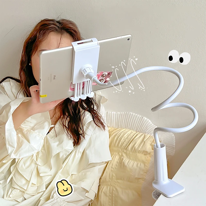 Universal Tablet Holder For Bed With 70cm Plastic 360° Rotating Bed Tablet Mount Stand For 4~11 Inch Phone Pad