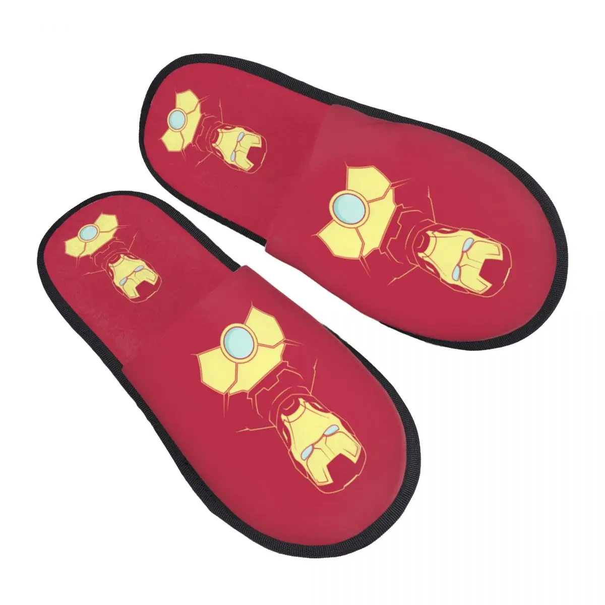 

Женские домашние тапочки с принтом «Железный человек», уютные теплые пушистые тапочки из пены с эффектом памяти супергероя, домашняя уличная обувь