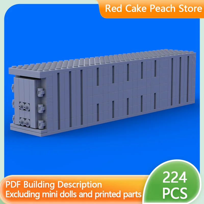 

City Car Model MOC Building Bricks Large Shipping Container Modular Technology Children Holiday Gifts Assemble Toys Suit