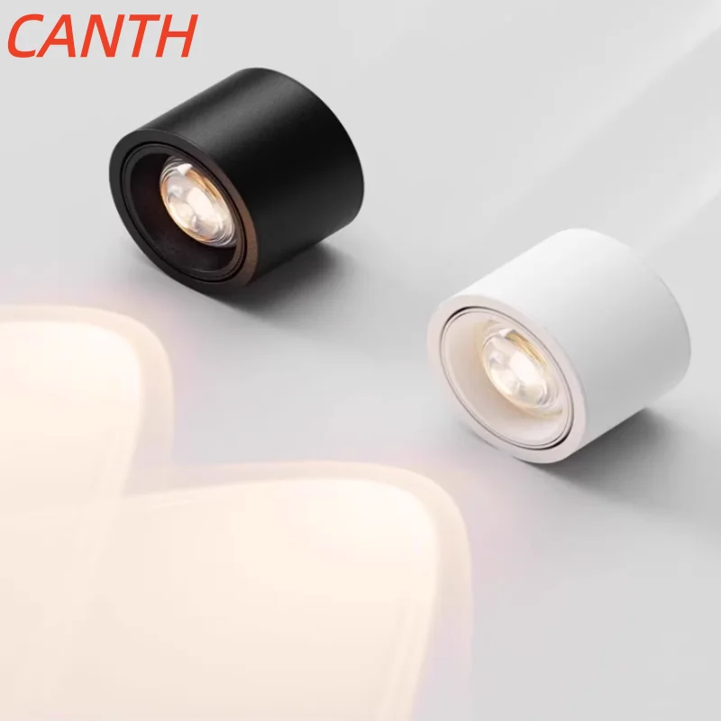 Exposed rainbow double eyelid small hill-shaped LED spotlights for the living room background, hallway, anti-glare ceiling lante