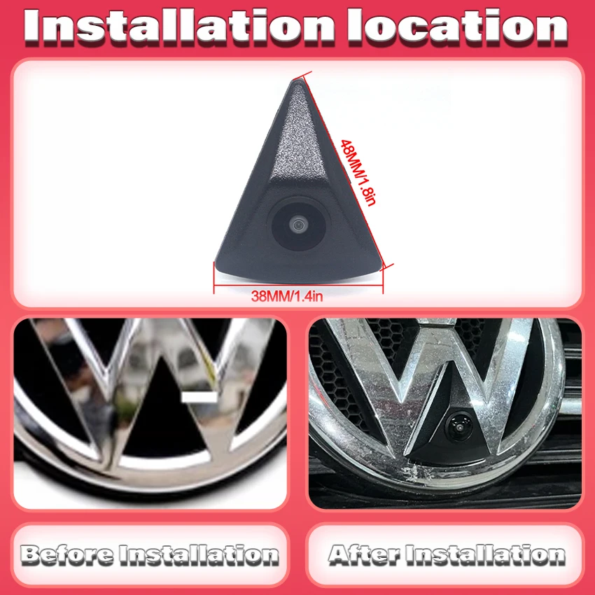 AHD 170° Car Front View Camera for Nissan Qashqai J10 J11 Pathfinder R51 Tiida March Patrol X-trail T30 370z Teana Sylphy Sentra