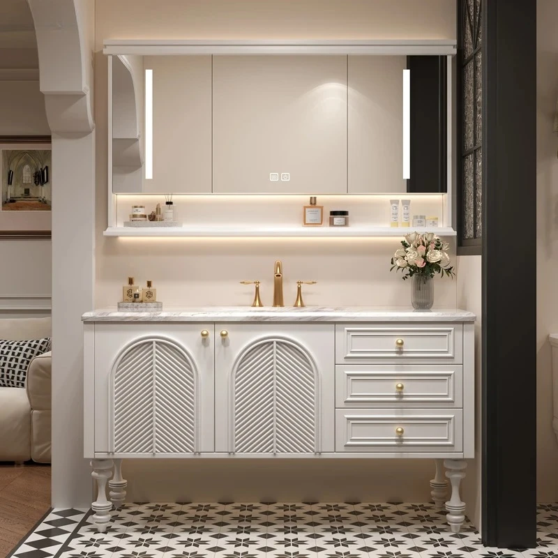 

bathroom cabinet combination rock slab hot bending integrated basin toilet washstand hand washbasin floor
