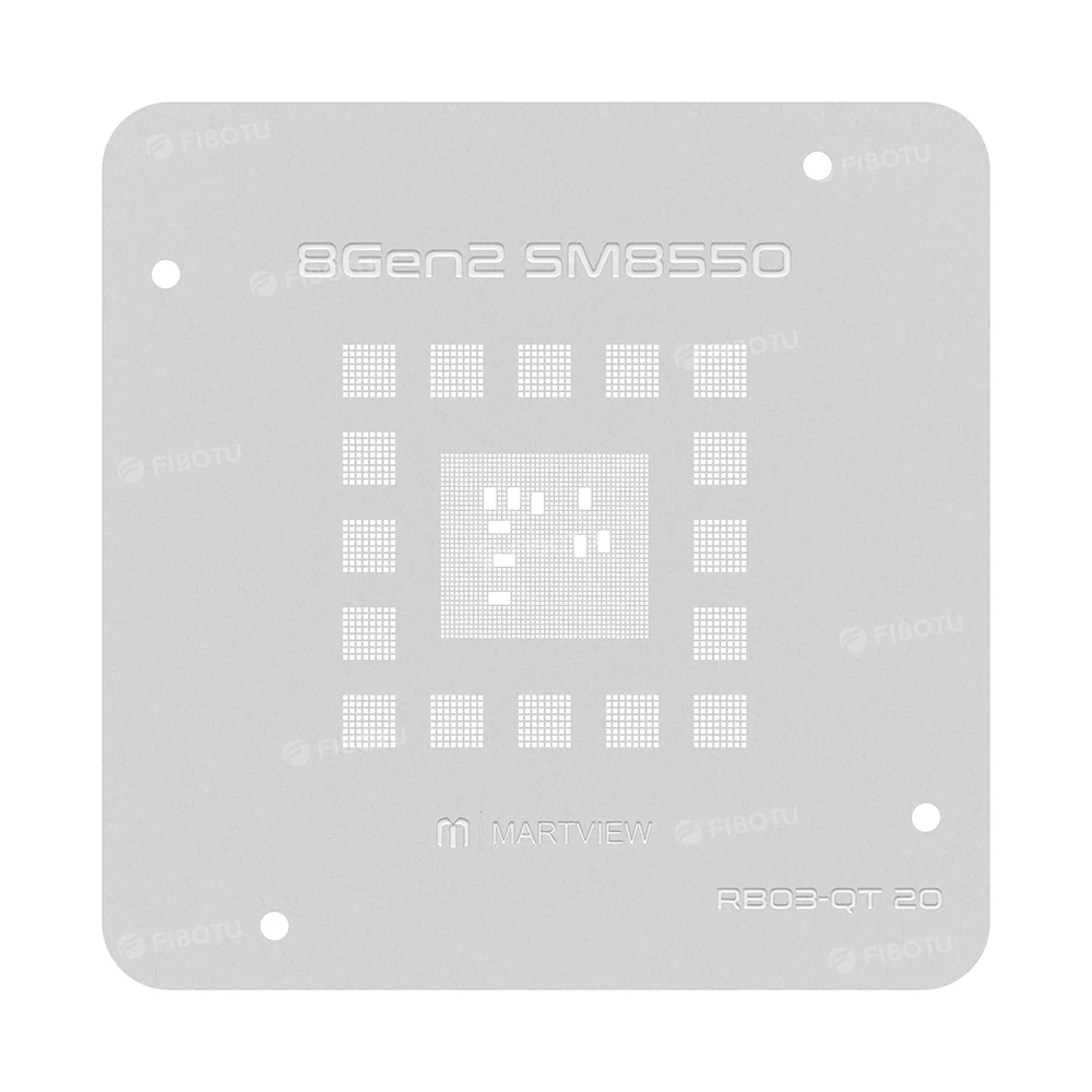 Martview RB03-QT20 CPU BGA Reballing Stbbles pour Qualcomm Snapdragon 8Gen2 SM8550