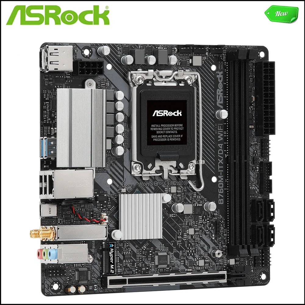 Placa base para ASROCK B760M-ITX/D4, WiFi, B760M-ITX, ITX, MINI mmotherboard, LGA 1700, DDR4, para Intel B760