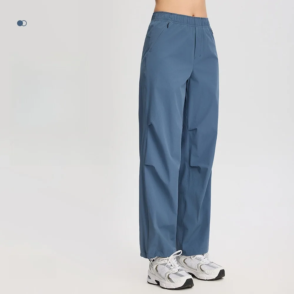 

Женские свободные быстросохнущие брюки карго с высокой талией, прямые, для лета, активного отдыха, походов, бега и фитнеса