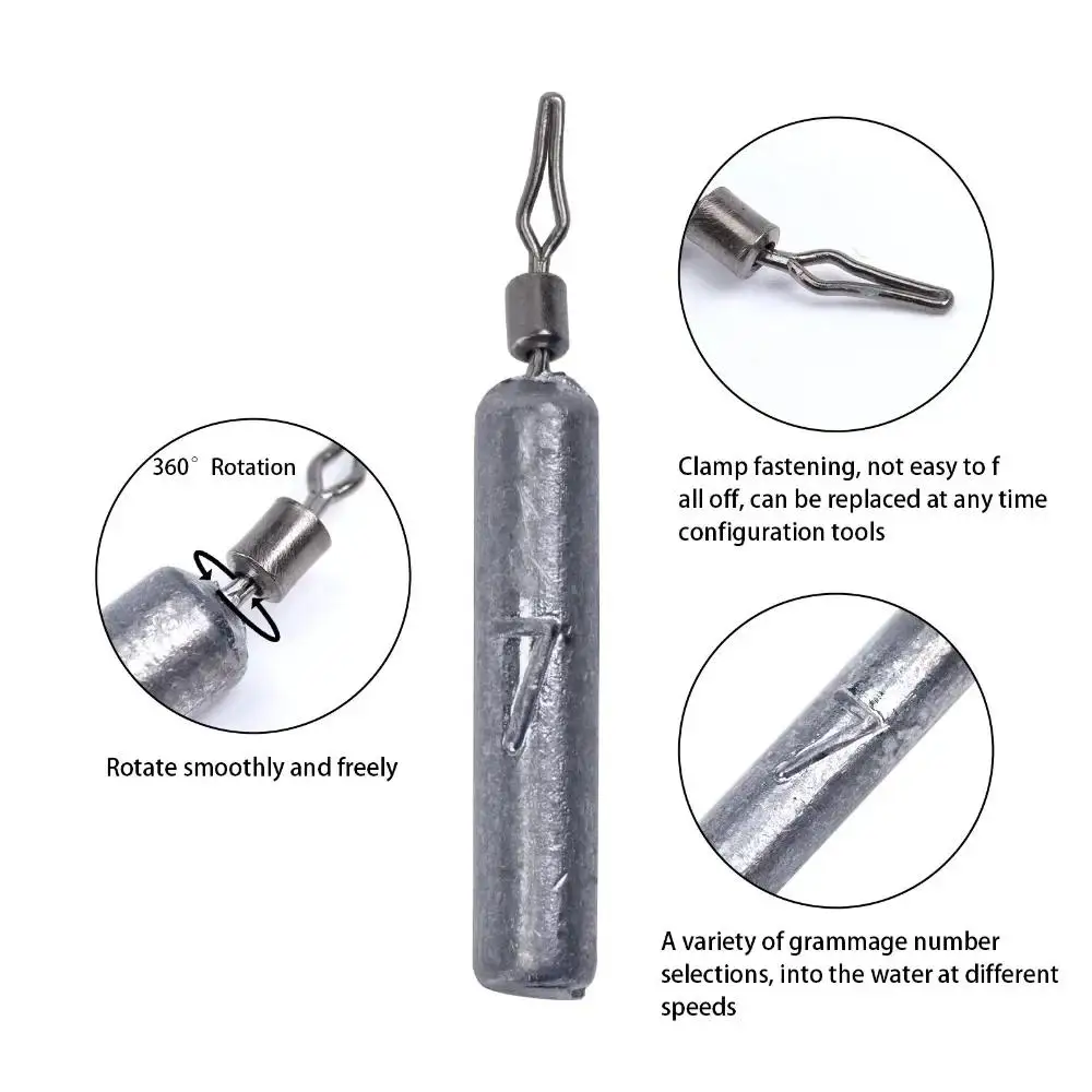 45pcs/box Fishing Weight 3.5g 5g 7g 10g 14g Drop Shot Fish Weight Carp Fishing Baits Sinker with Box