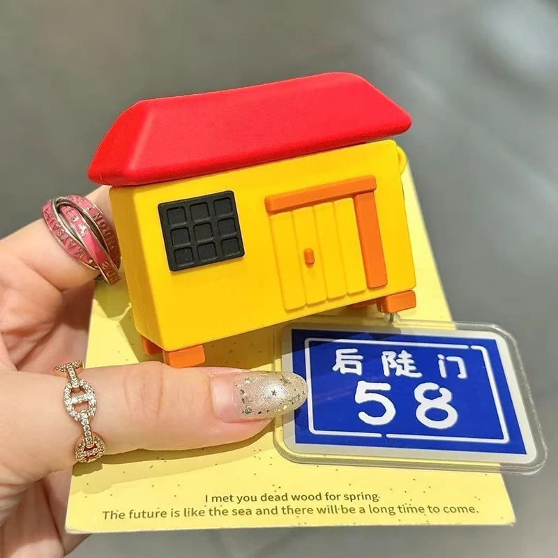 

Cute Land House Case For Huawei Freebuds 7i 6i 5i Pro3/4 SE2/3 4/5/6 FreeClip Earphone Case Accessories Bluetooth Headset Cover