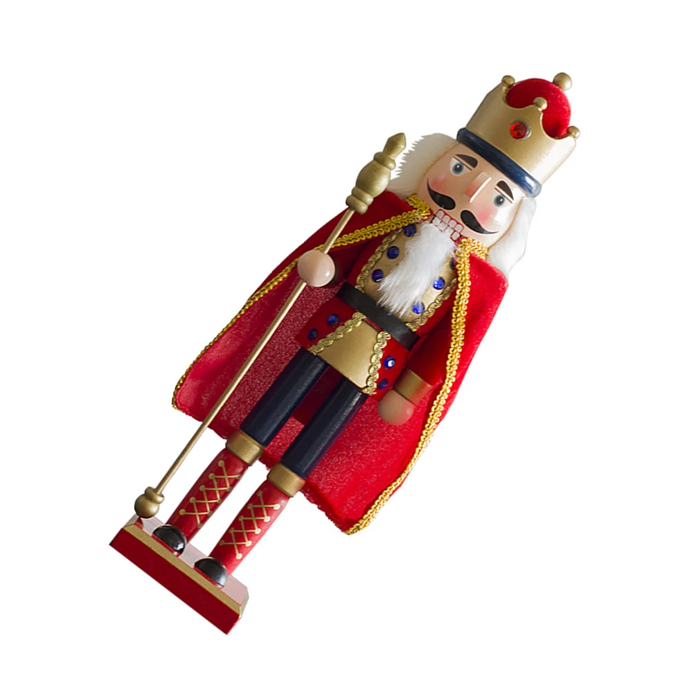 

Nutcracker Puppets Wooden Christmas Ornaments Decor Desktop Nutcrackers Decoration Festival Table