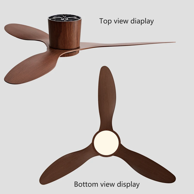 Ceiling Fan With Light,42 Inch/52 Inch Low Profile Ceiling Fan with remote control, For Indoor and Covered Outdoor view 6