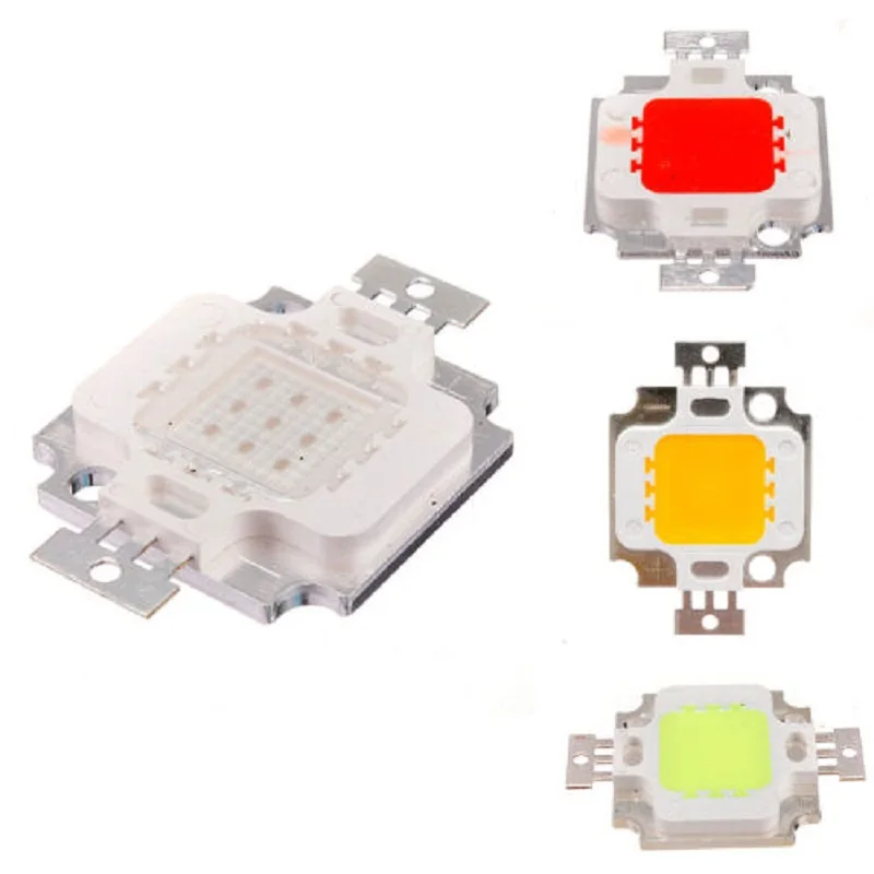 10W LED Chip Flood Lights COB Bulbs DC 12V 9V Spotlight Lamp Warm White Red Green Blue RGB SMD Panel Beads