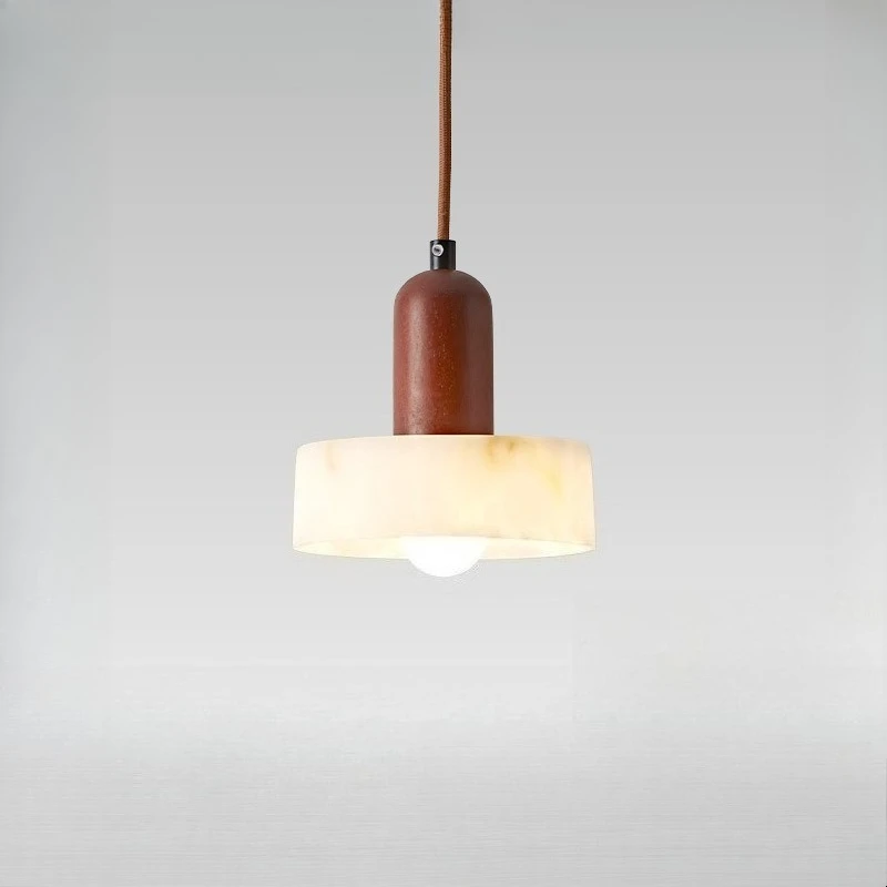 Wooden Tricolor Chandelier Japanese Retro Style Ceiling Lamp Exhibition Hall Living Room Study Pendant Light Full Spectrum Lamps