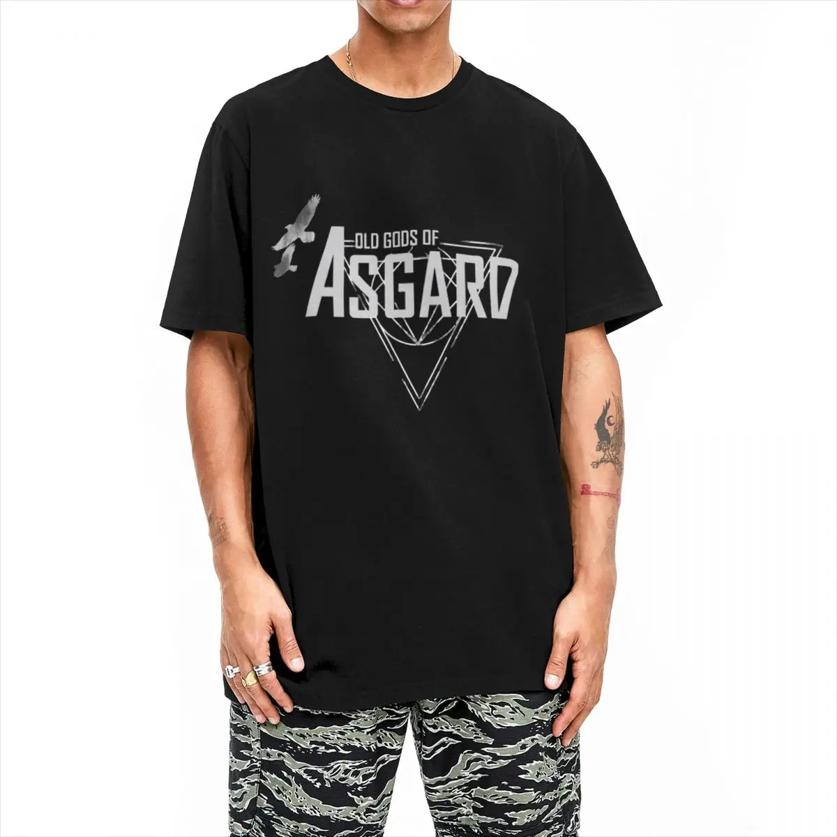 Alan obudzić starych bogów Asgard Tshirt męskie bawełniane topy nowość z okrągłym dekoltem z krótkim rękawem