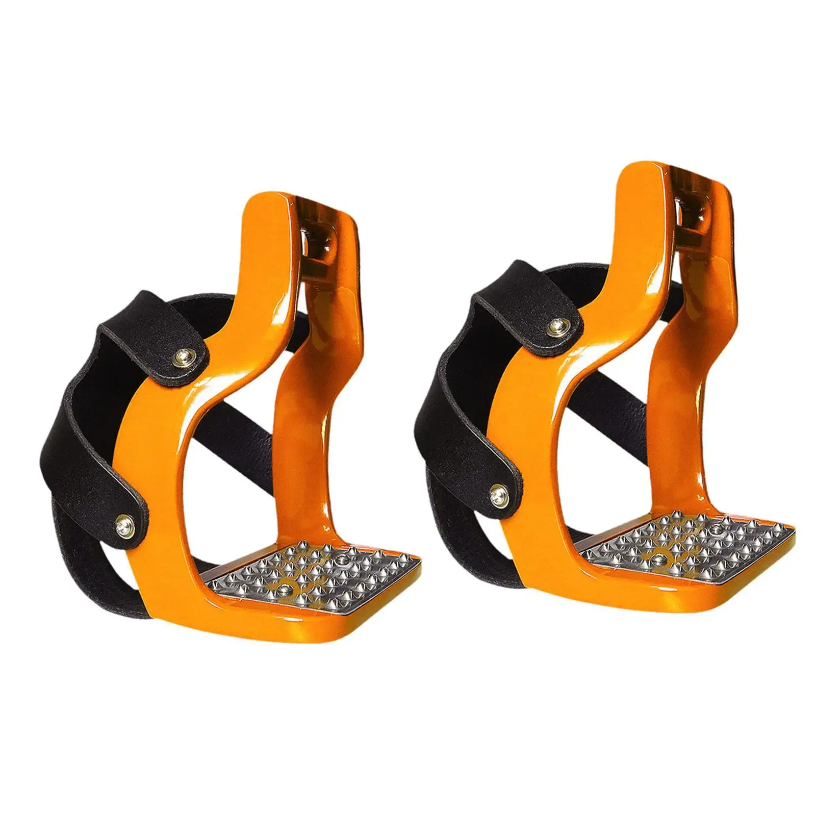 2x 승마 등자, 말 안장 등자, 승마용 전문 알루미늄 영어 승마 보호 안장