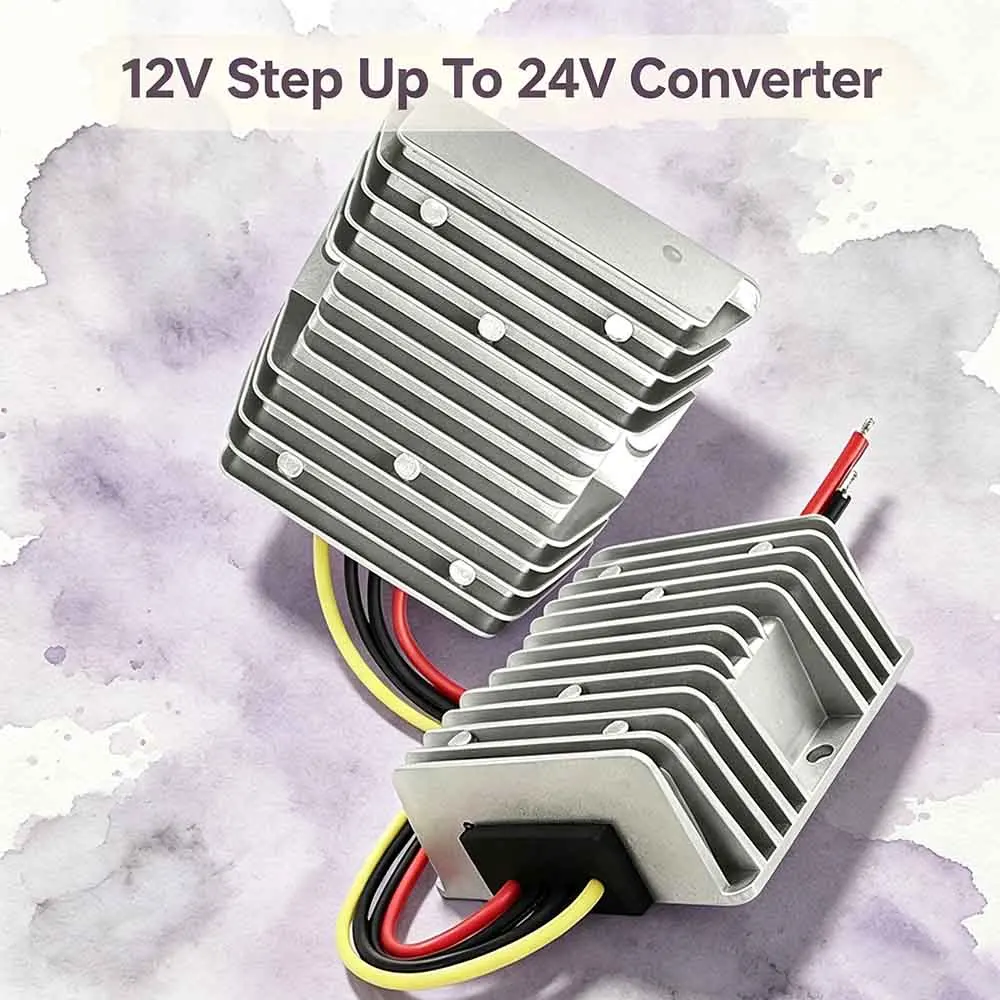 DC 12V Step Up To 24V 3A 4A 5A 8A 10A Converter Voltage Regulator Power Adapter Voltage Booster Waterproof For Car Truck Vehicle