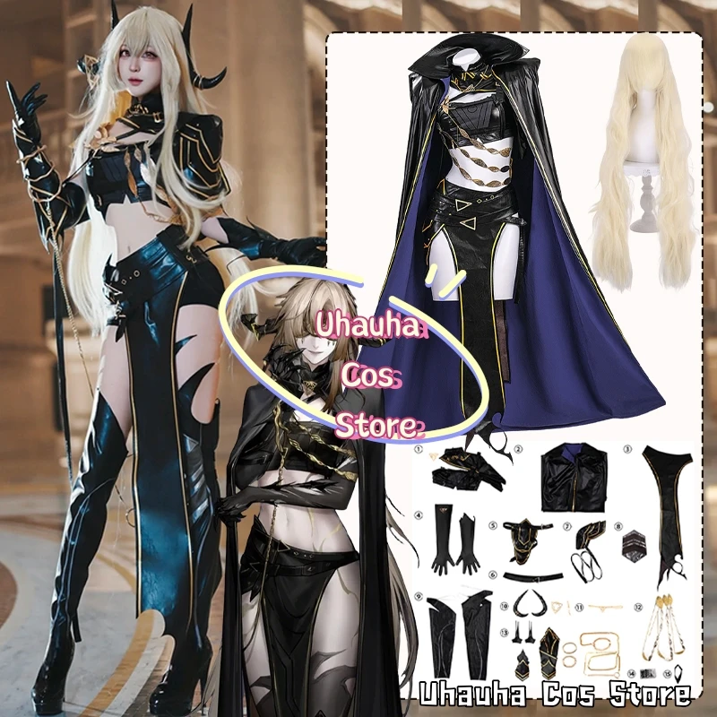 Game Path to Nowhere Synex Cosplay Costume {Uhauha Cos}Sexy Dress Cloak Headwear Full Set Women's Halloween Costumes Disguise