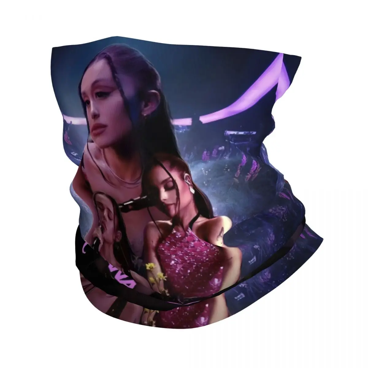 

Бандана на заказ для американской певицы Ариана Гранде, гетры для пеших прогулок, кемпинга, мужчин и женщин, шарф с запахом, поп-музыкальная повязка на голову, теплая