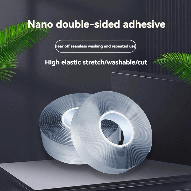 1 Stück Nano-Klebeband, doppelseitiges Klebeband, transparent, wiederverwendbar, wasserdicht, Klebebänder, Küche, Zuhause, Party, Ballondekoration