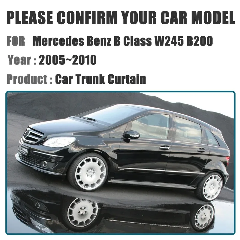 

Car Trunk Cargo Cover for Mercedes Benz B Class W245 B200 Accessories 2005~2010 Trunk Storage Partition Privacy Interior Parts