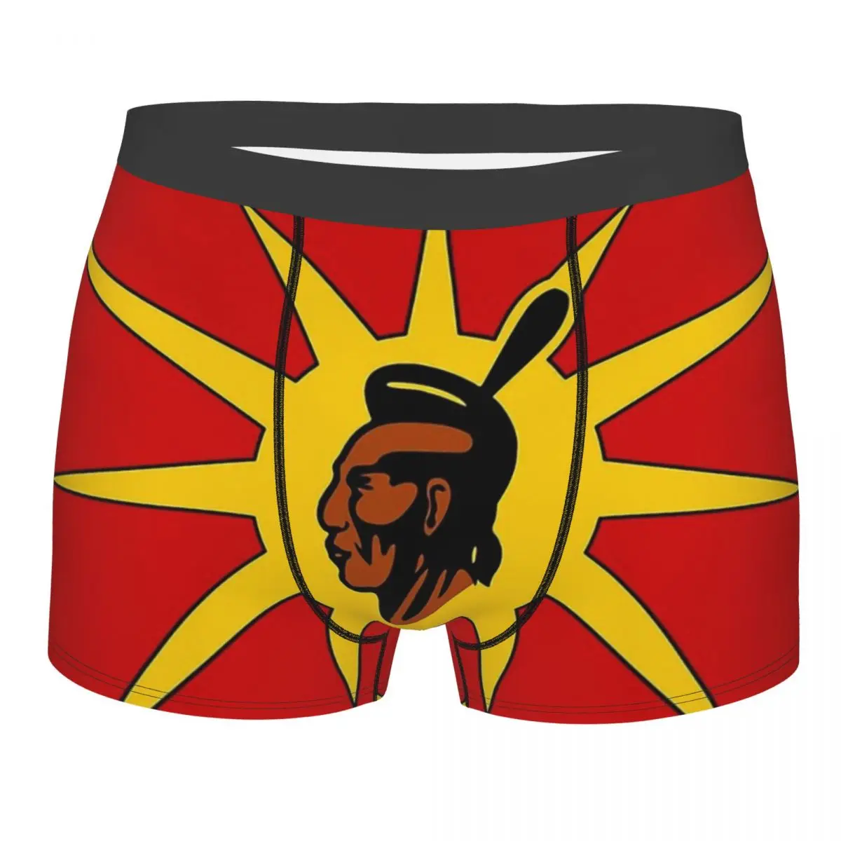 Mohawk Warrior Society Flag Canada Flag Underpants Homme Panties Male Underwear Ventilate