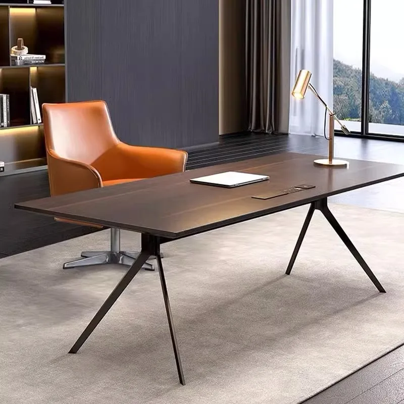 Italian light luxury modern home executive desk computer table desk desktop living room large long desk